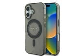 Handys - Cover & Cases - GUESS IML Rhinestones MagSafe case for iPhone 16 - black - 3666339305604