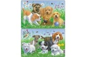 Puzzle - Larsen Puzzles Puppy Puzzle 2 assorted designs – 8 pieces Midi (28.5 cm x 18.3 cm) 2D Puzzles - CU4