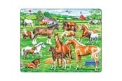 Puzzle - Larsen Puzzles Beautiful Horses Jigsaw Puzzle – 33 pieces Maxi (36.5 x 28.5 cm) 2D Puzzles - FH50