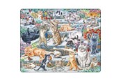 Puzzle - Larsen Puzzles Cute Cats Jigsaw Puzzle – 45 pieces Maxi (36.5 x 28.5 cm) 2D Puzzles - FH51