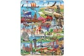 Puzzle - Larsen Puzzles Denmark Attractions Jigsaw Puzzle – 140 pieces Maxi (36.5 x 28.5 cm) 2D Puzzles - KH19