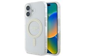 Handys - Cover & Cases - GUESS IML Glitter Circle MagSafe iPhone 16 Case - Clear - 3666339307554
