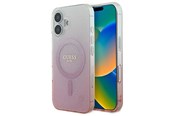 Handys - Cover & Cases - GUESS IML Glitter Gradient MagSafe Case for iPhone 16 - Pink - 3666339301552