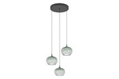 Lampen - EGLO ALAMITO CLUSTER Ø:425 CCT SCHWARZ STRUKTUR/GRÜN/KLAR - 902575