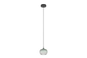 Lampen - EGLO ALAMITO PENDEL Ø:200 CCT SCHWARZE STRUKTUR/GRÜN/KLAR - 902576