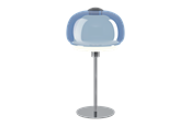 Lampen - EGLO BELOMONTEJO TISCHLAMPE H415 E27 M/SCHALTER CHROM/WEISS/BLAU - 903016