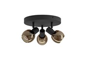 Lampen - EGLO CASTELLAZO RONDEL Ø:250 3L E14 SCHWARZ/KUPFER - 902465
