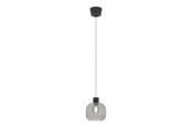 Lampen - EGLO DASMINA PENDELLEUCHTE Ø:200 E27 SCHWARZ/SCHWARZ-TRANSP. - 903155