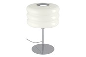 Lampen - EGLO TORTORA TISCHLAMPE H300 M/AFBR. CHROM/WEISS - 903072