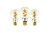 LED-Birnen - EGLO LED-Lampe E27 G80 Amber 2200K 500LM 3Stk E27 - 113139