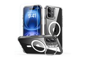 Handys - Cover & Cases - ESR Classic Hybrid Kickstand Halolock MagSafe Case Set + Tempered Glass for iPhone 16 PLUS - Clear - 4894240243664
