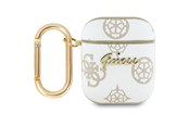 Handys - Anderes Zubehör - GUESS GUA2PG4GPH AirPods 1/2 cover white/white 4G Hook - 3666339310622