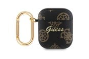 Handys - Anderes Zubehör - GUESS GUA2PG4GPK AirPods 1/2 cover black/black 4G Hook - 3666339310585