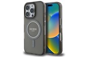 Handys - Cover & Cases - GUESS IML Glitter Circle MagSafe case for iPhone 16 Pro Max - black - 3666339307431