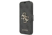 Handys - Cover & Cases - GUESS GUBKP13X4GMGGR iPhone 13 Pro Max 6.7" gray/gray book 4G Big Metal Logo - 3666339032593