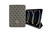 Tablets - Cover & Case - GUESS GUFC11PM24PS4SGW iPad Pro 11" 2024 brown Magnetic 4G Big Logo - 3666339387983