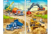 Puzzle - Larsen Puzzles Construction Jigsaw Puzzle (2 assorted designs) – 20 pieces Midi (28.5 cm x 18.3 cm) 2D Puzzles - U4