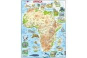 Puzzle - Larsen Puzzles Africa Topographic Map Jigsaw Puzzle – 63 pieces Maxi (36.5 x 28.5 cm) 2D Puzzles - A22