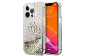Handys - Cover & Cases - GUESS 4G Big Liquid Glitter case for iPhone 13 Pro Max 6.7" - gold - 3666339024666
