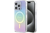 Handys - Cover & Cases - GUESS GUHMP15XHITSU iPhone 15 Pro Max 6.7" purple/purple hardcase IML Iridescent MagSafe - 3666339154813