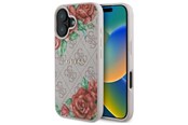 Handys - Cover & Cases - GUESS GUHMP16SP4ROPEMCP iPhone 16 6.1" pink/pink hardcase 4G Flowers Print MagSafe - 3666339350543