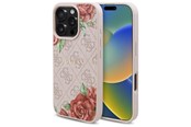 Handys - Cover & Cases - GUESS GUHMP16XP4ROPEMCP iPhone 16 Pro Max 6.9" pink/pink hardcase 4G Flowers Print MagSafe - 3666339350574