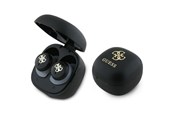 Kopfhörer/Headsets - GUESS Bluetooth headphones GUTWSJ144ESK TWS + docking station black/black Iridescent 4G Printed Logo - 3666339343248