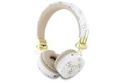 Kopfhörer/Headsets - GUESS Bluetooth ENC GUBH70E4PTMH on-ear headphones white 4G Triangle Round Shape - 3666339328993