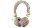 Kopfhörer/Headsets - GUESS Bluetooth ENC GUBH70EPOSMW Brown/Brown Peony Script Round Shape Headphones - 3666339328979