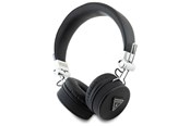Kopfhörer/Headsets - GUESS Bluetooth ENC GUBH70PGTSPSK on-ear headphones black/black Grained Classic Round Shape - 3666339328924
