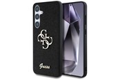 Handys - Cover & Cases - GUESS Fixed Glitter Big 4G Metal Logo case for Samsung Galaxy S25 black - 3666339449421