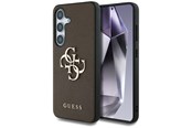 Handys - Cover & Cases - GUESS Grained Big 4G Logo Small Classic Logo case for Samsung Galaxy S25 Plus brown - 3666339449186