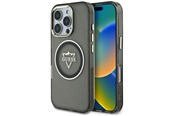 Handys - Cover & Cases - GUESS IML Metal Mountain Logo MagSafe iPhone 16 Pro Max Case - Black - 3666339433697