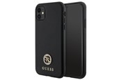 Handys - Cover & Cases - GUESS Strass Metal Logo iPhone 11 / Xr 6.1" Case - Black - 3666339150624