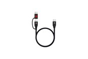 USB Kabel - SKross Link DataBlock Pro USB-C Braided Cable 100W 150cm - Black - 21412