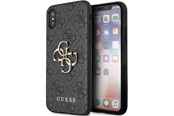 Handys - Cover & Cases - GUESS 4G Big Metal Logo iPhone X/XS Case - Gray - 3666339118914