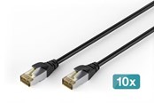 Netzwerk - Kabel - DIGITUS patch cable - 5 m - black - Schwarz - DK-1644-A-050-OD-10