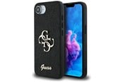 Handys - Cover & Cases - GUESS Fixed Glitter Big 4G case for iPhone 16e - black - 3666339453435