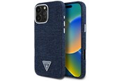Handys - Cover & Cases - GUESS Denim Triangle Logo MagSafe iPhone 16 Pro Case - Blue - 3666339428297