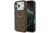 Handys - Cover & Cases - GUESS 4G Ring Classic Logo MagSafe Case for iPhone 17 Pro - Brown - 3666339491062