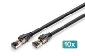 Netzwerk - Kabel - DIGITUS patch cable - 3 m - black - Schwarz - DK-1843-030-10