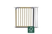 Babypflege - BabyDan Designer Gate mit 2 Verlängerungen, nature/ silver - 501242