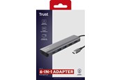 Dockingstationen - Trust DALYX 6IN1 USB-C ADAPTER - 26325