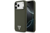 Handys - Cover & Cases - GUESS Silicone Triangle Logo MagSafe Case for iPhone 17 Pro Max - Green - 3666339517304