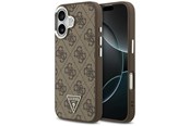 Handys - Cover & Cases - GUESS 4G Triangle Logo MagSafe case for iPhone 17 - brown - 3666339517595