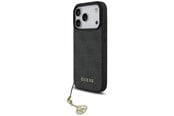 Handys - Cover & Cases - GUESS 4G Charms Collection MagSafe case for iPhone 17 Pro - black - 3666339525484