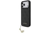 Handys - Cover & Cases - GUESS 4G Charms Collection MagSafe case for iPhone 17 Pro Max - black - 3666339525491