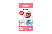 Papier, Fotopapier und Etiketten - Canon Zink Heart paper - 20 sheets - 7766C002