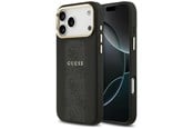 Handys - Cover & Cases - GUESS 4G Stripe MagSafe case for iPhone 17 Pro Max - black - 3666339520342