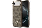 Handys - Cover & Cases - GUESS 4G Triangle Logo MagSafe Case for iPhone Air Brown - Gold - 3666339521127